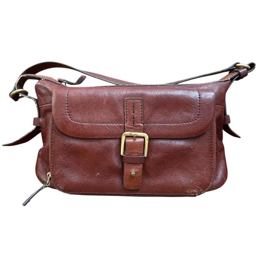 Vintage Y2K Giani Bernini Brown Leather Bag Built in Wallet